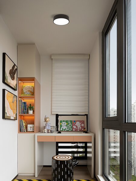 Immax NEO RONDATE SLIM Smart stropní svítidlo 25 x 7cm 18W černé Zigbee 3.0