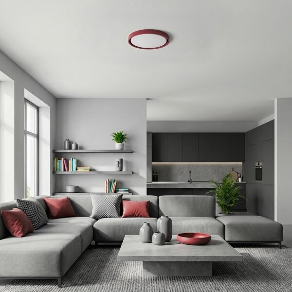 Brilagi -LED Stmív. svítidlo MATTEO LED/48W/230V 3000-6500K pr. 41 cm červená+DO