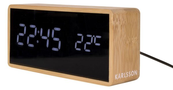 Designový LED budík - hodiny 5724 Karlsson 15cm