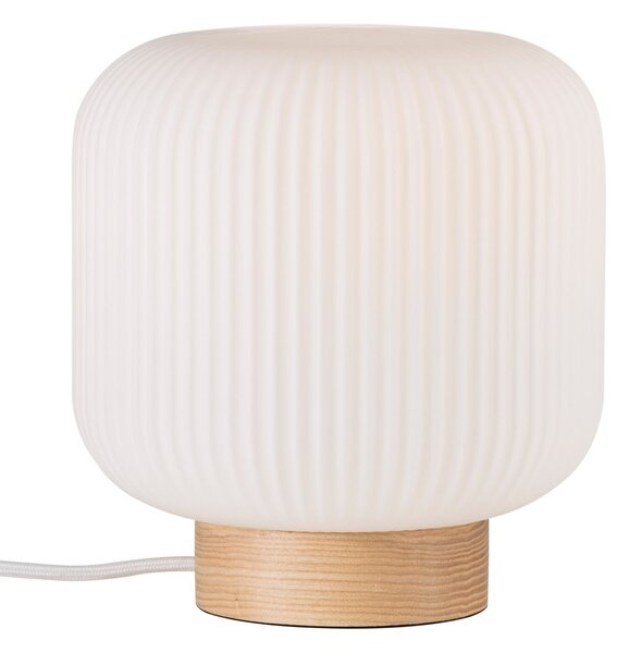 NORDLUX stolní lampa Milford 40W E27 dřevo opál 48915001