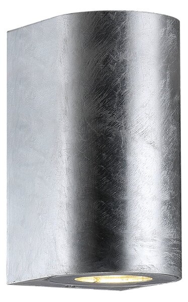 NORDLUX venkovní nástěnné svítidlo Canto Maxi 2 2x28W GU10 galvanizovaná ocel čirá 49721031