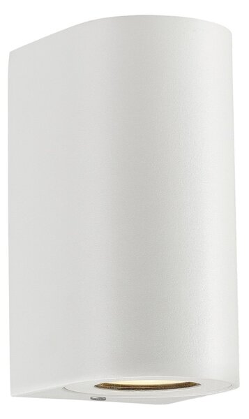 NORDLUX venkovní nástěnné svítidlo Canto Maxi 2 2x28W GU10 bílá čirá 49721001