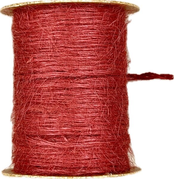 Jutový provázek GoGreen Twist – červený 2mm × 10m