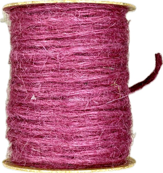 Jutový provázek GoGreen Twist – malinově růžový 2mm × 10m