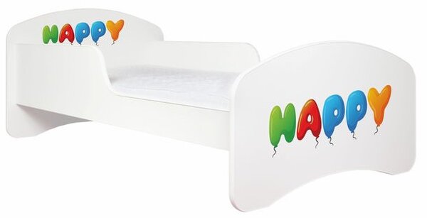 Dětská postel bez šuplíku 180x90cm HAPPY + matrace ZDARMA!