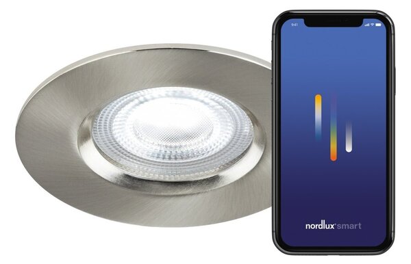 NORDLUX Don Smart Color vestavné svítidlo broušený nikl 2110900155