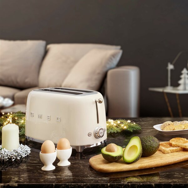 Smeg TSF01CREU. Toustovač na 2 tousty 50's Style krémový