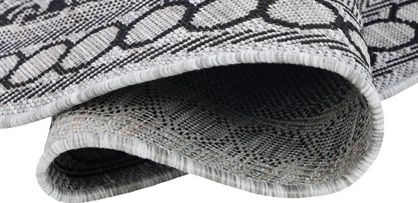 Makro Abra Kulatý koberec Sisal MELISSA KF87A šedý Rozměr: průměr 100 cm