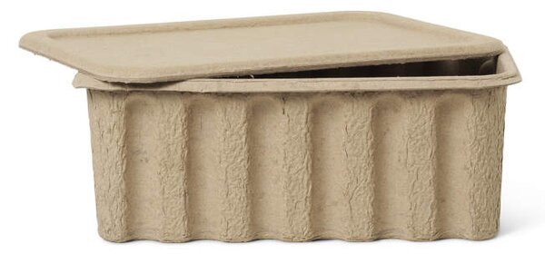 Ferm Living Papírový úložný box Pulp Large set 2 ks, brown