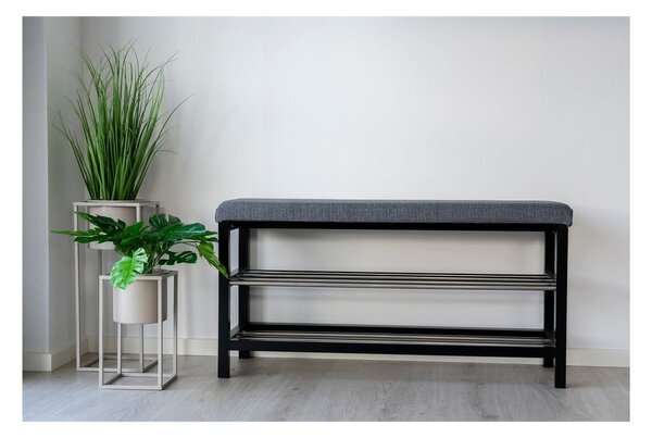Šedý botník s lavicí Padova – House Nordic