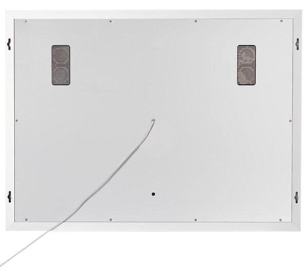 LED koupelnové zrcadlo MONTARON 80 cm 60 cm Stříbrná