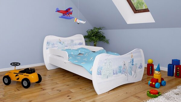 Dětská postel bez šuplíku 180x90cm LEDOVÁ PRINCEZNA + matrace ZDARMA!