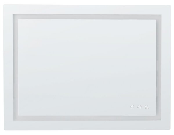 LED koupelnové zrcadlo PRENOIS 80 cm 60 cm Stříbrná