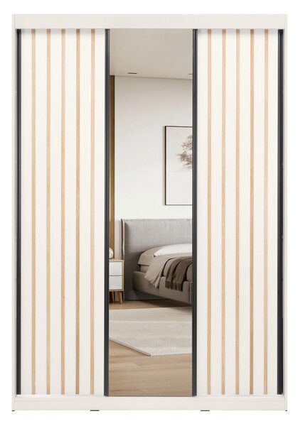 ŠATNÍ SKŘÍŇ S POSUVNÝMI DVEŘM, kašmírová, 150/215/59,5 cm P & B - Šatní skříně, Online Only