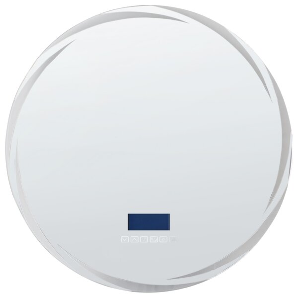 LED koupelnové zrcadlo TANAY 60 cm 60 cm s reproduktorem Bluetooth Stříbrná