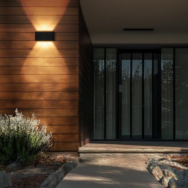 Brilagi - LED Venkovní nástěnné svítidlo DOUBLE CUBE LED/12W/230V černá IP65