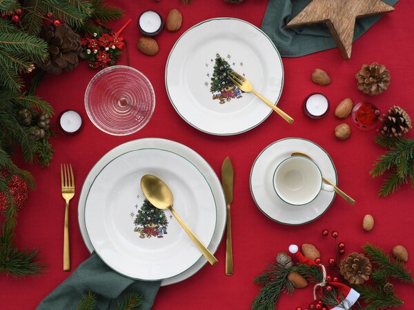 KOMBINOVANÁ SOUPRAVA Tannenbaum bunt 30dílné Creatable - Sady nádobí kombinované, Online Only