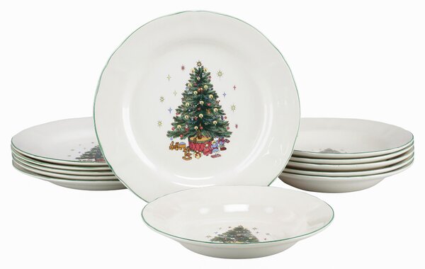 JÍDELNÍ SOUPRAVA Tannenbaum bunt 12dílné Creatable - Jídelní servisy, Online Only