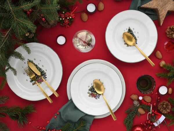 JÍDELNÍ SOUPRAVA Tannenbaum bunt 12dílné Creatable - Jídelní servisy, Online Only