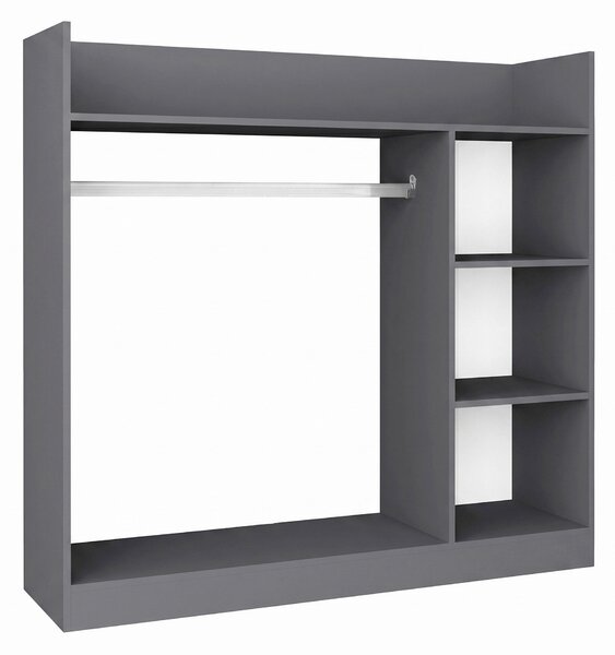 OTEVŘENÁ ŠATNÍ SKŘÍŇ, 118/115/35 cm Livetastic - Šatní skříně, Online Only