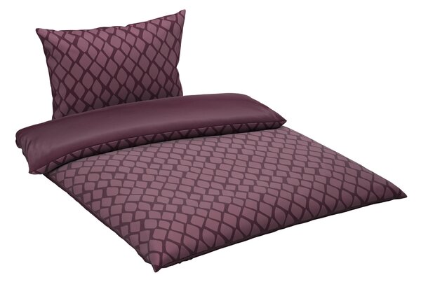 OBOUSTRANNÉ POVLEČENÍ, satén, purpurová, 140/200 cm Dieter Knoll - Povlečení