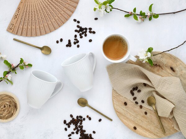 SADA HRNKŮ NA KÁVU porcelán keramika 6dílné Creatable - Kolekce nádobí, Online Only