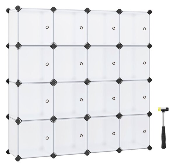 KOMBINACE REGÁLŮ, bílá, železo, 16x30/30/31 cm Boxxx - Stohovatelné boxy, Online Only