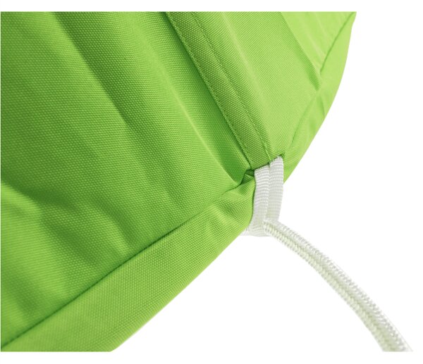 KONDELA Závěsné houpací křeslo, zelená, KLORIN NEW KLASIK CACOON HAMMOCK