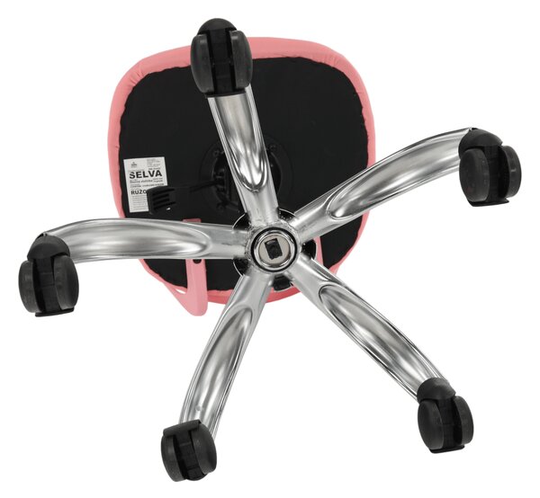 Dětská židle PIXIE - růžový polyester