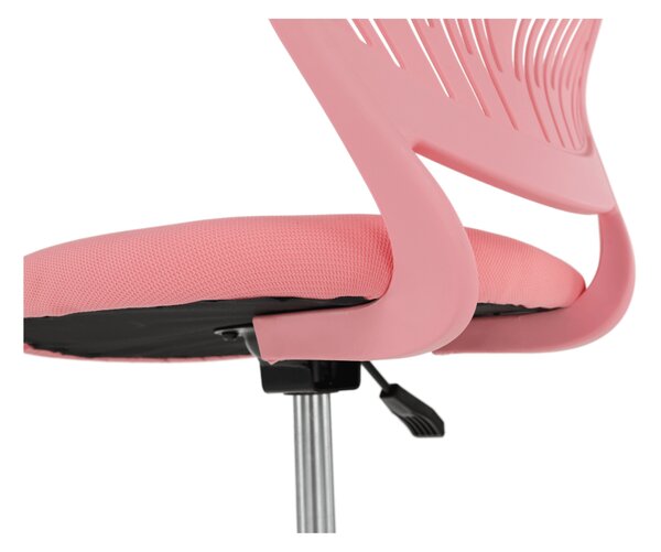 Dětská židle PIXIE - růžový polyester