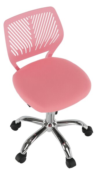 Dětská židle PIXIE - růžový polyester