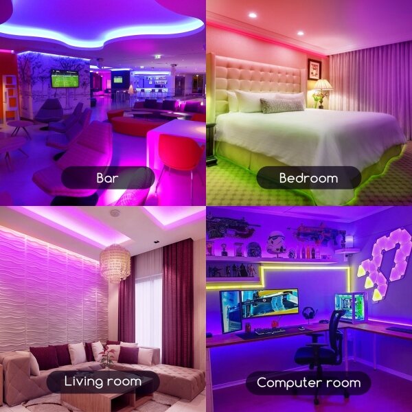 Aigostar - LED RGB Stmívatelný pásek 3m LED/24W/12/230V IP65 + DO