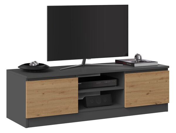 TV skříňka Musecalo 120 (antracit + dub artisan)