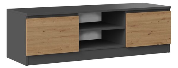 TV skříňka Musecalo 120 (antracit + dub artisan)