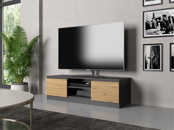 TV skříňka Musecalo 120 (antracit + dub artisan)