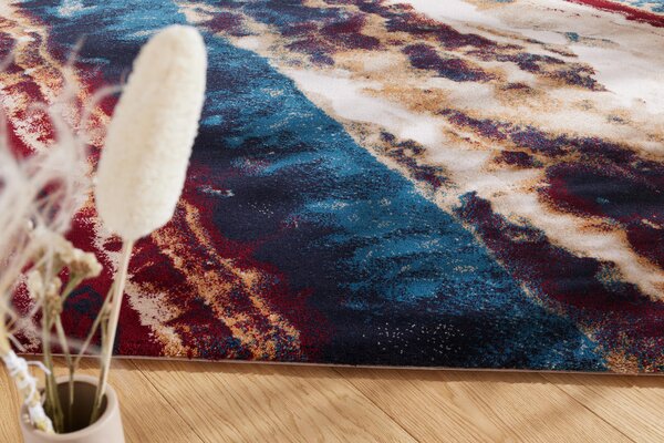 Kusový koberec vlněný Agnella Calisia Shell Kremový Abstraktní vícebarevný Rozměr: 170x240 cm