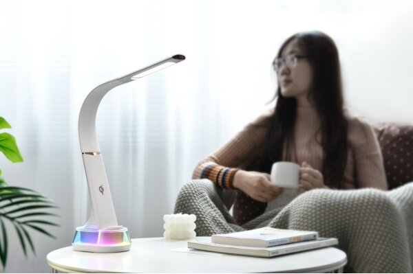 Immax 08973L - LED RGB Stmívatelná stolní lampa CORELLA LED/7W/12/230V černá