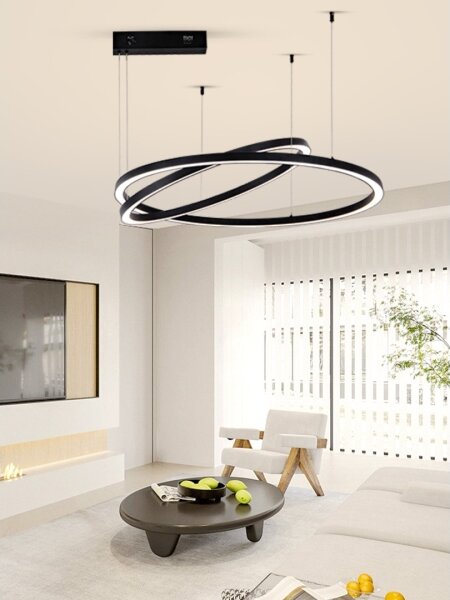 Immax NEO 07216L - LED Stmívatelný lustr FINO 93W/230V 60/80cm černá Tuya+DO
