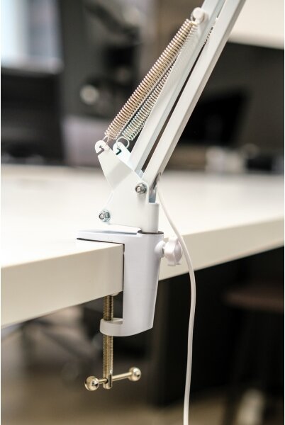 Brilagi - LED Stmívatelná stolní lampa s lupou LED/12W/5V 3000/4200/6000K bílá