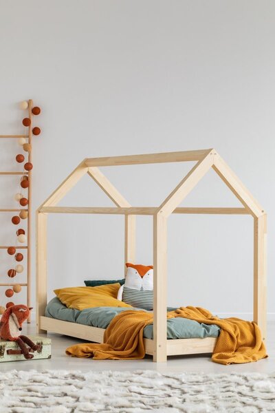 Dětská postel z masivu DOMEČEK - TYP A 160x70 cm