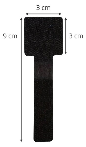 4Leaders Stahovací pásky na suchý zip 10 ks 3×9 cm