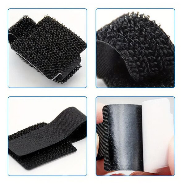 4Leaders Stahovací pásky na suchý zip 10 ks 3×9 cm
