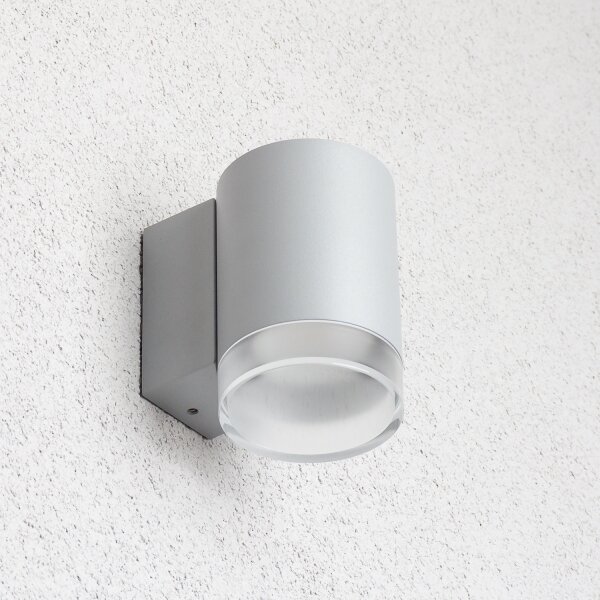 Brilagi - LED RGBW Venkovní nástěnné svítidlo MATERA 1xGU10/4,8W/230V šedá IP54