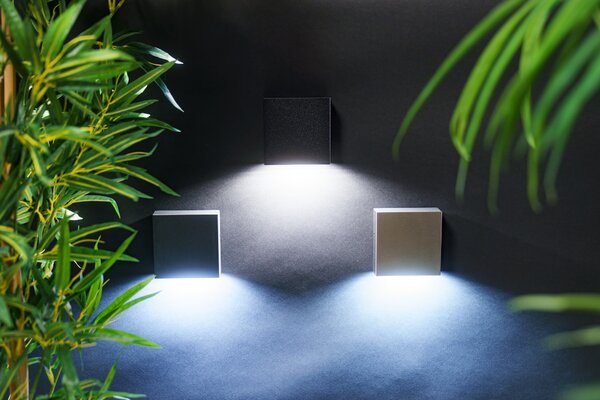 Lutec 5104001118 Gemini LED Nástěnné venkovní světlo | Neutrální bílá | Šedá | 9,5W | 4000 K