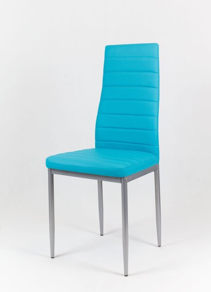 Designová židle VERONA - tyrkysová/šedé - TYP A