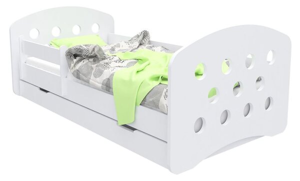 Dětská postel se šuplíkem 160x80 cm s výřezem KOLEČKA + matrace ZDARMA!