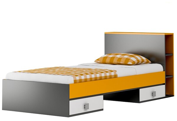 Dětská postel se šuplíky YELLOW - typ B - 200x90 cm