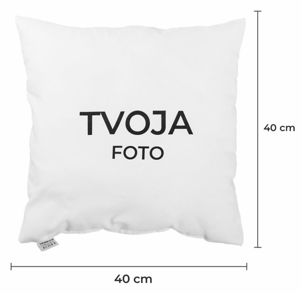 Polštář s vlastní fotografií 40x40 cm EMI