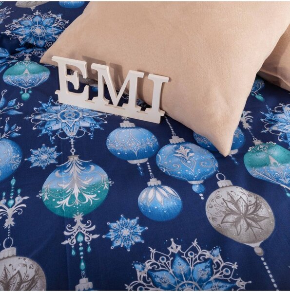 Vánoční bavlněné povlečení Magic blue EMI