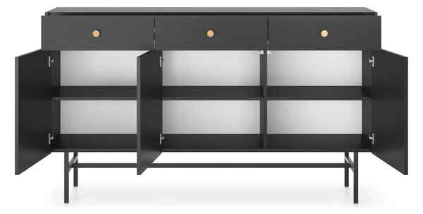Komoda Desanta 3D3SZ (černá)